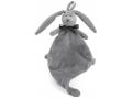 Doudou attache-tétine lapin gris clair Neela - Hauteur 25 cm - Dimpel - 860574