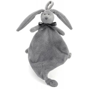 Doudou attache-tétine lapin gris clair Neela - Hauteur 25 cm - Dimpel - 860574