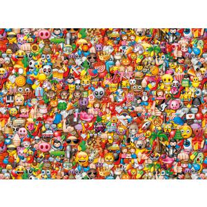 Clementoni - 39388 - Puzzle Impossible Puzzle 1000 pièces - Emoji (337512)