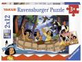 Puzzle 2x12 pièces - Les aventures de Yakari - Ravensburger - 07607