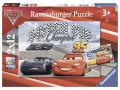 Puzzle 2 x 12 pièces - Piston Cup / Cars 3 - Ravensburger - 07609