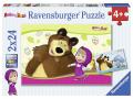 Puzzle 2 x 24 pièces - Masha et Michka - Ravensburger - 09046