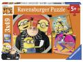 Puzzle 3 x 49 pièces - Le chaos des Minions / Moi, moche et méchant 3 - Ravensburger - 08016