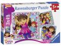 Puzzle 3x49 pièces - L'aventure n'attend pas ! / Dora et Friends - Ravensburger - 09212