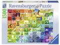 Puzzle 1500 pièces - 99 belles couleurs - Ravensburger - 16322