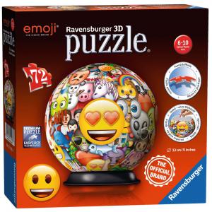 3D Puzzles ronds - 72 pièces - Emoji - Emoji - 12198