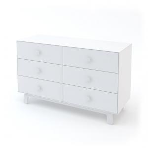 Commode Merlin 6 tiroirs base SPARROW blanc - Oeuf NYC  - 3701100702692