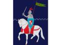 Housse de couette knights dark blue 120 x 150 - Taftan - DM-253