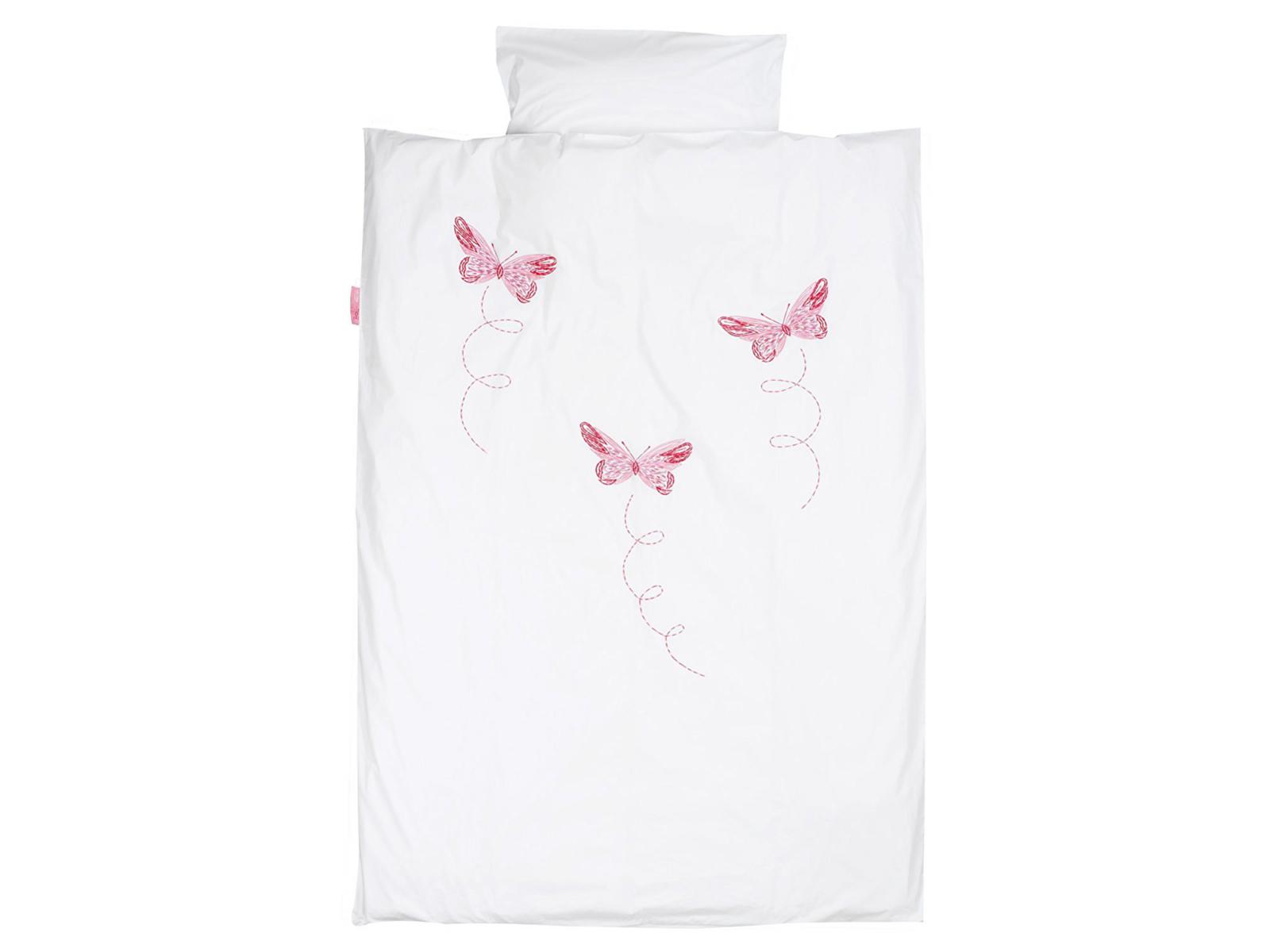 Taftan - Housse de couette butterfly pink-red 100 x 135