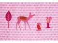 Drap plats deer pink pink 120 x 150 - Taftan - LA-701