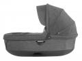 Nacelle complète : Base grise - habillage et capote Noir Mélange pour poussette Trailz - Stokke - 282301
