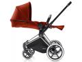 Poussette Priam Chrome LUXE  Autumn Gold - burnt red roues light - Cybex - BU06