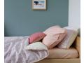 drap housse imprimé Keiko pêche/rose 70x140 cm - Camomile London - COT-BED-FS-1KP
