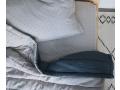taie d'oreiller imprimée Keiko gris clair /bleu 60x40 cm - Camomile London - C06-1KG
