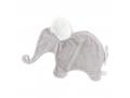 Oscar doudou éléphant classique 42 cm - gris-clair et blanc - Dimpel - 884013