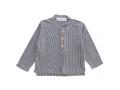 Chemise col rond rayé grise 6-9M - Bamboo and Love - C07-69