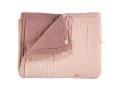 Couverture Junior ouatinée bicolore brodée main rose / rose clair- 100 x 120 cm - Camomile London - C23-1BPP