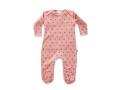 Combinaison avec pieds cerises en coton biologique rose 6/9M - Oeuf Baby Clothes - L112375109