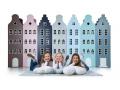 Armoire enfant Amsterdam - toit Cloche blanc - Kast Van Een Huis - EK67162-4