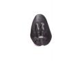Petite assise Fresco chrome cuir noir - 38 x 27,5 x 49,3 cm - Bloom - E10514-SSB-11-AKS