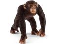 Figurine Chimpanzé mâle - Dimension : 6,5 cm x 5,2 cm x 5,7 cm - Schleich - 14817