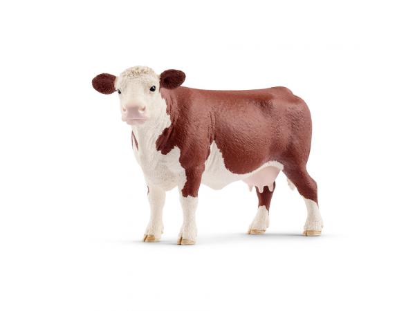 Figurine vache hereford 14,3 cm x 4,5 cm x 8,5 cm