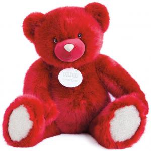 Ours collection - rouge baiser - taille 80 cm - Histoire d'ours - DC3414