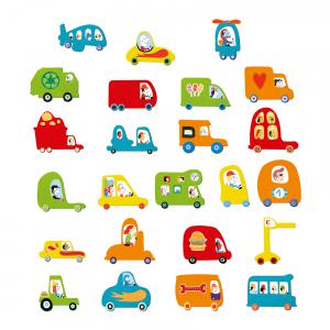 Stickers pour les petits - J'aime les voitures - Djeco - DJ09051