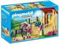 Box avec cavalière et pur-sang  Arabe - Playmobil - 6934