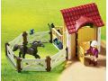 Box avec cavalière et pur-sang  Arabe - Playmobil - 6934