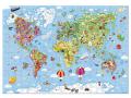 Puzzle geant carte du monde - 300 pcs - Janod - J02775