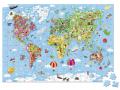 Puzzle geant carte du monde - 300 pcs - Janod - J02775