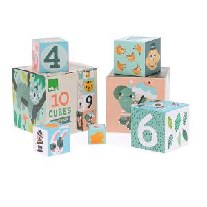 Cubes gigognes les animaux Michelle Carlslund - à partir de 2+ - Vilac - 8501