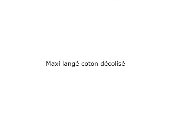 Maxi langé coton décolisé