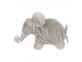 Couverture câlin éléphant beige-gris Oscar - Position allongée 82 cm, Hauteur 50 cm - Dimpel - 885456
