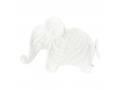 Couverture câlin éléphant blanc Oscar - Position allongée 82 cm, Hauteur 50 cm - Dimpel - 885261