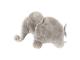 Éléphant beige-gris Oscar - Position allongée 52 cm, Hauteur 30 cm - Dimpel