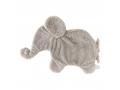 Éléphant doudou beige-gris Oscar - Position allongée 42 cm, Hauteur 25 cm - Dimpel - 885430