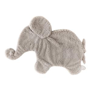 Dimpel - 885430 - Éléphant doudou beige-gris Oscar - Position allongée 42 cm, Hauteur 25 cm (379600)