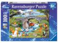 Puzzles enfants - Puzzle 100 pièces XXL - La famille d'Animal Friends / Disney - Ravensburger - 10947