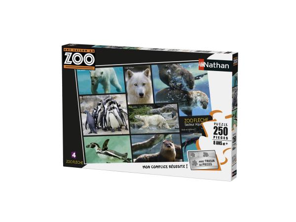 Puzzle 250 pièces - nathan - secteur aquatique / une saison au zoo