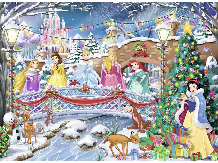 Nathan puzzles - Puzzle 500 pièces - Nathan - Noël avec les princesses  Disney
