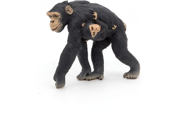 Figurine chimpanzé et son bébé