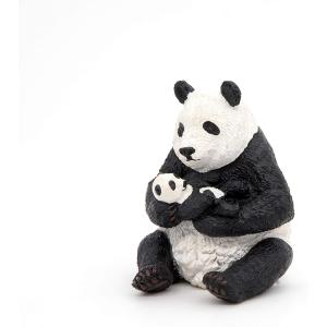 Papo - 50196 - Panda assis et son bébé - Dim. 6 cm x 7 cm x 8 cm (380438)