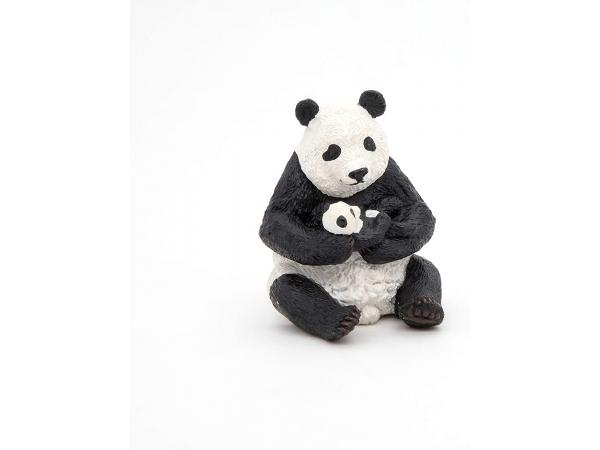 Figurine panda assis et son bébé