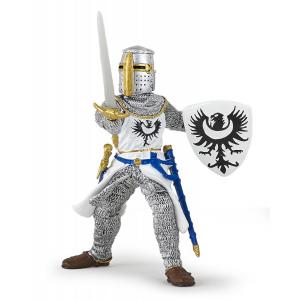 Chevalier blanc à l'épée - Dim. 7,8 cm x 6,5 cm x 10,4 cm - Papo - 39946