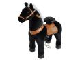 Cheval noir hauteur siège 49 cm - dim. 62 x 28 x 76 cm - Ponycycle - N3181