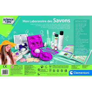 Science et jeu laboratoire, Mon laboratoire des savons - Clementoni - 52277
