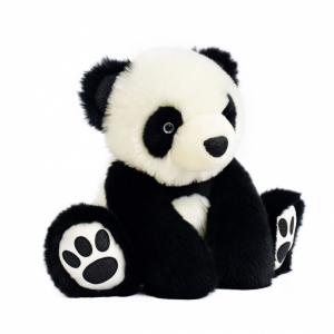 Peluche so chic panda - noir - taille 35 cm - Histoire d'ours - HO2868