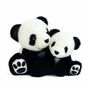 Peluche so chic panda - noir - taille 17 cm - Histoire d'ours - HO2866